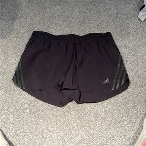 Adidas Black Athletic Shorts Lightweight Elastic Waist